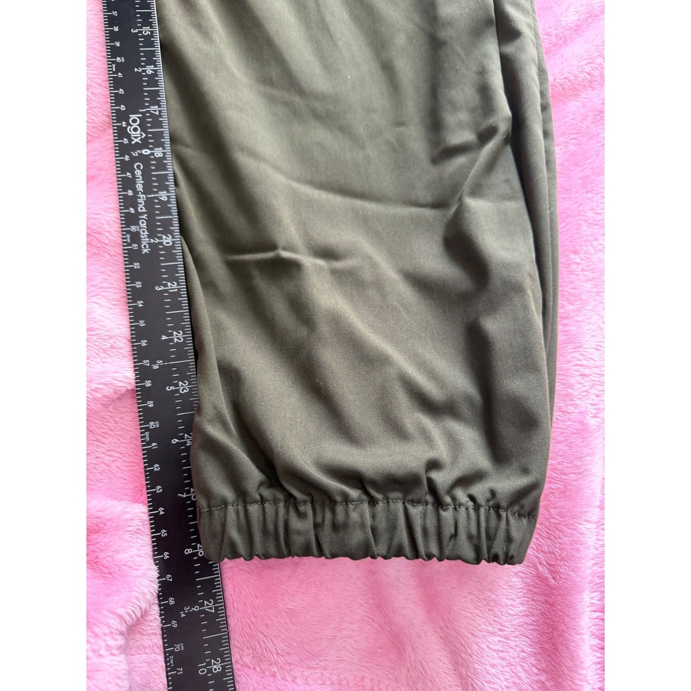 The Limited Women Olive Green Tie Waist Jogger Pants Size 14 Tapered Utility Leg - Picture 6 of 8